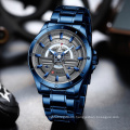 Curren 8381 Blue Stainless Steel Date and Week Quartz Watches for Men Best Selling Products in 2020